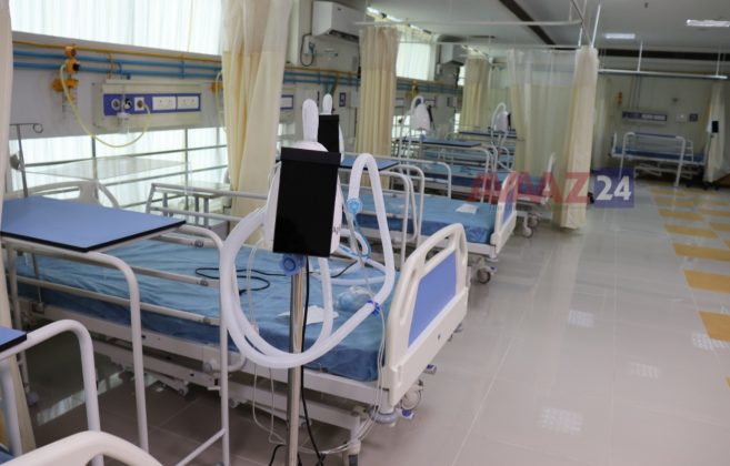 icu ward tims beds with equipment