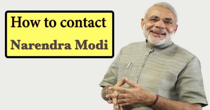 contact of pm modi