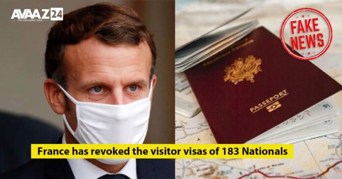 france has revoked the visitor visas of 183