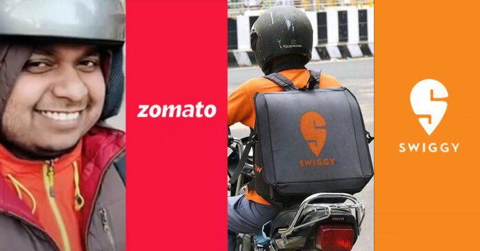food delivery boys in india