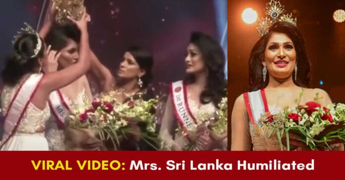 mrs sri lanka crowned and decrowned