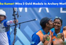 deepika kumari wins gold medals