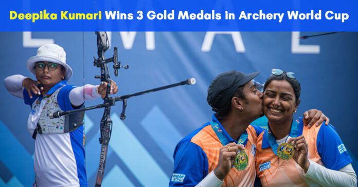 deepika kumari wins gold medals