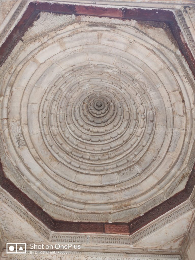 The roof of the prayer hall