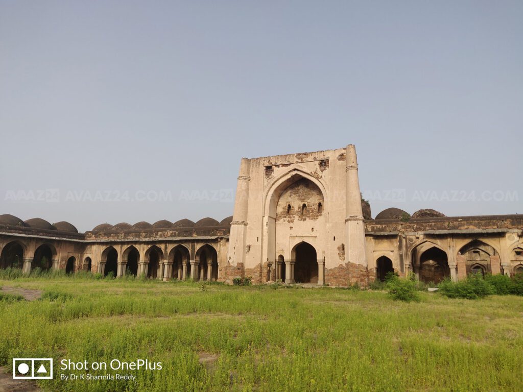 The Begumpur Mosque landscape view