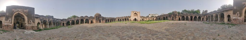 the begumpur mosque panorama picture