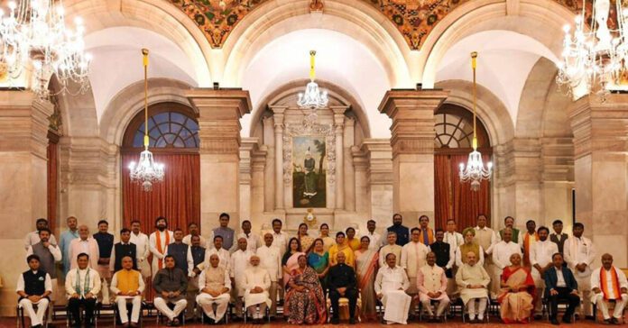 modi new cabinet ministers group photo