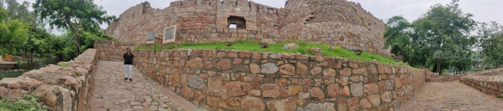 Author Dr K Sharmila Reddy at Tughlaqabad Fort