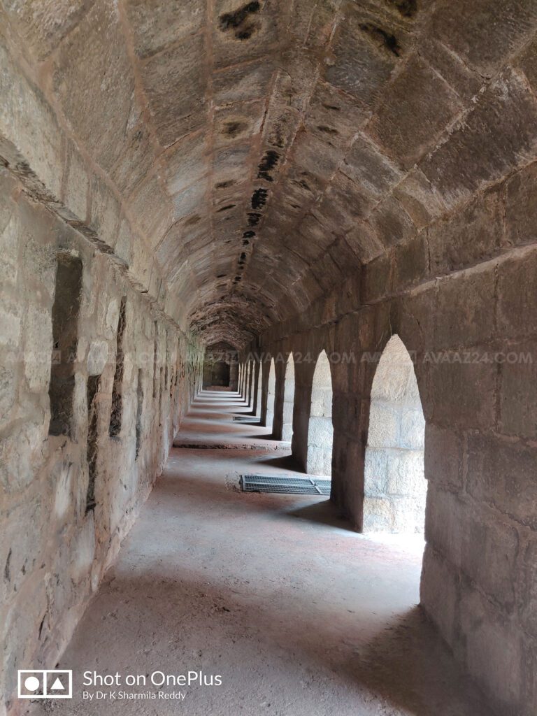 The Underground vaults in the courtyard