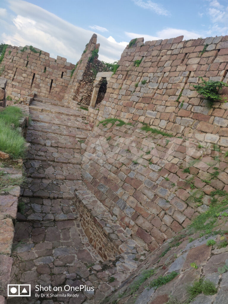 Massive ramp leading to the Fort in the North-West