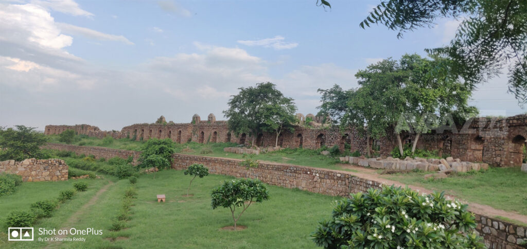 Ruins of Adilabad Fort - Panoramic view