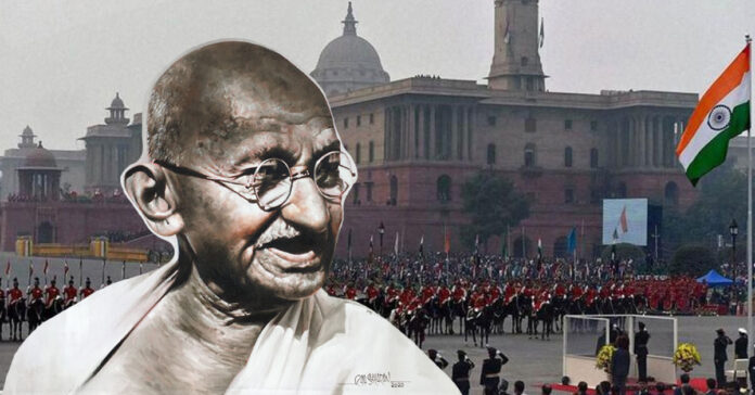 gandhiji oil painting