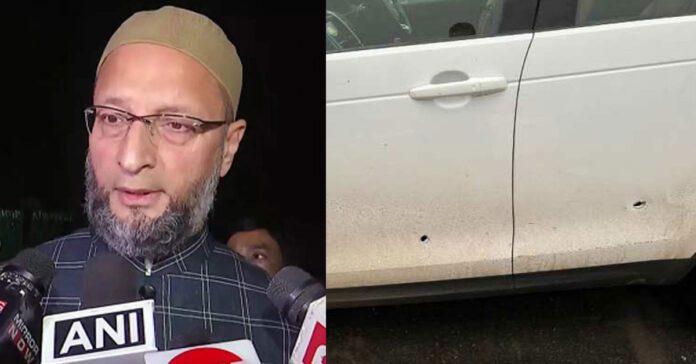 asaduddin owaisi car was shot