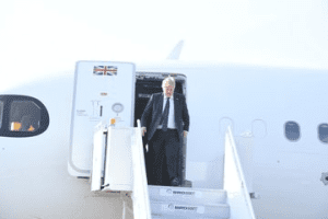 uk pm boris arrives in India