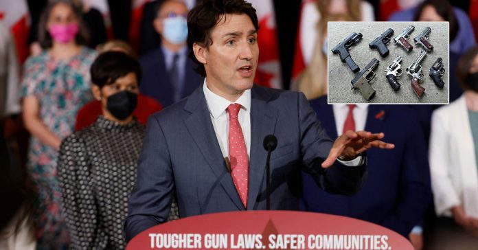 canadian pm announcing new gun laws