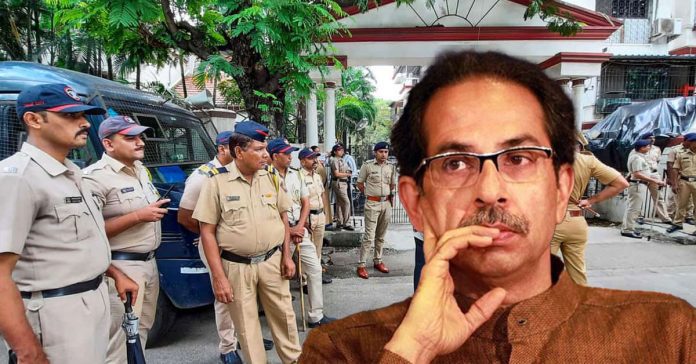 maharashtra political crisis uddhav thackeray and police foce