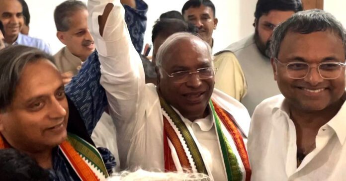 mallikarjun kharge new indian congress party president