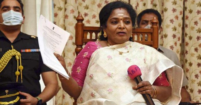 telangana governor tamilisai alleges phones tapped