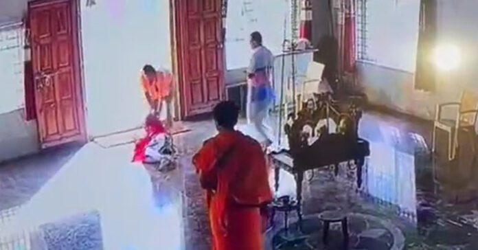 dalit woman assaulted in temple