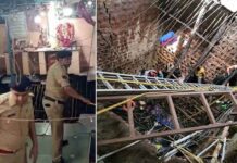 stepwell roof collapses in indore