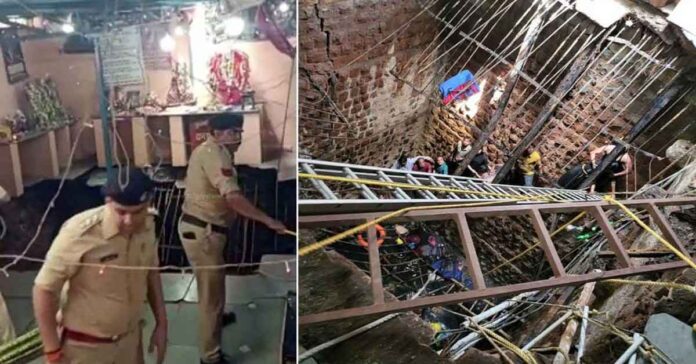 stepwell roof collapses in indore