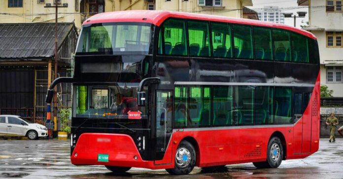 electric double-decker buses
