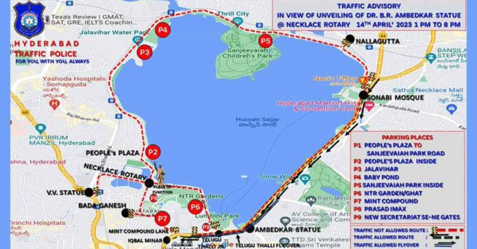 traffic diversions in Hyderabad