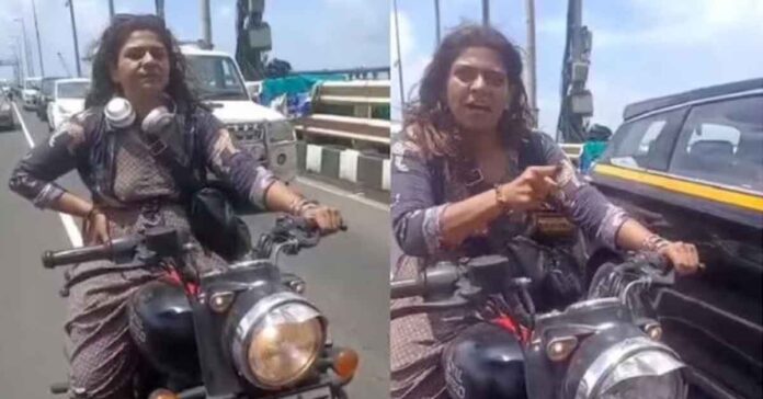 woman arrested for without helmet in mumbai